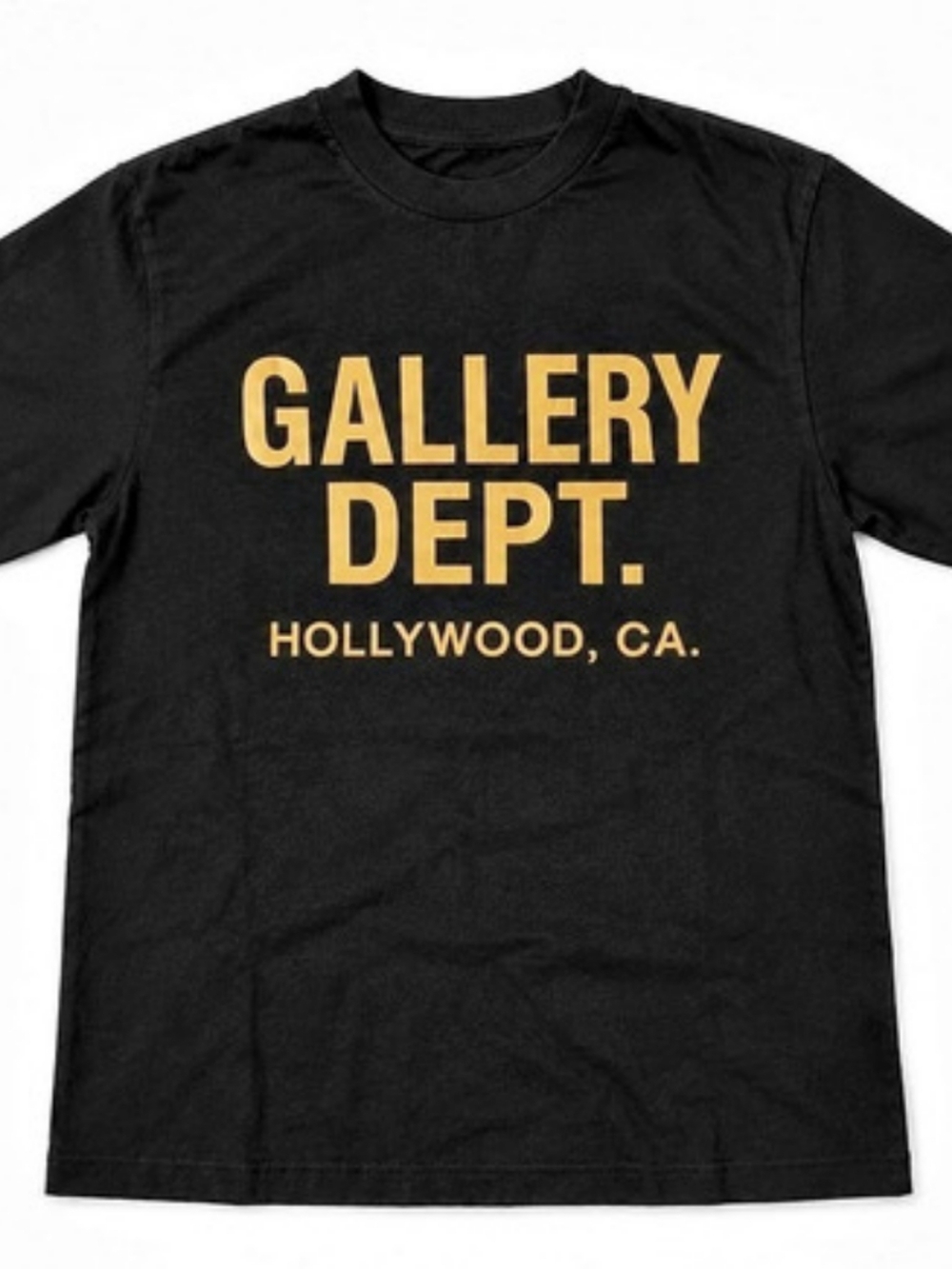 Gallery Dept. Hollywood CA Logo T-Shirt Black Graphic Tee Medium